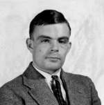 Portrait of Alan Turing while he was at Princeton University in the United States, 1936
