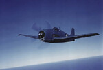 F6F-3 Hellcat fighter in flight, 1943