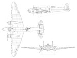 Line drawing of BR.20 bomber