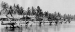 A6M2-N Type 2 Model 11 floatplanes at anchorage, Jaluit Atoll, Marshall Islands, 1940s