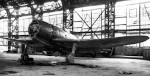 A7M2 Reppu fighter at rest in a hangar, 1944-1945, photo 2 of 2