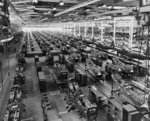 P-39Q-30-BE Airacobra and P-63A-8-BE Kingcobra aircraft being built at the Bell Aircraft Corporation factory at Wheatfield, New York, United States, circa 1944