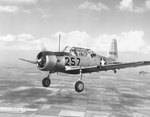 BT-13 in flight, circa mid 1942 to Jun 1943