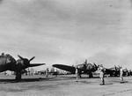 Blenheim Mark I bombers of No. 62 Squadron RAF and Buffalo fighters of Nos. 21 or 453 Squadrons RAAF at Sembawang, Singapore, late 1941