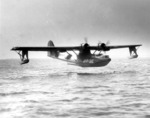 PBY Catalina landing in the water near Naval Air Station Jacksonville, Florida, United States, 1940s