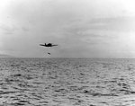 TBD-1 Devastator aircraft of Torpedo Squadron 6 dropped a Mark XIII torpedo during exercises in the Pacific, 20 Oct 1941, photo 2 of 2