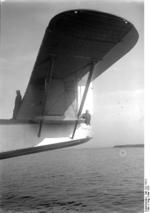 Close-up of the tail of the Do X aircraft, May 1932