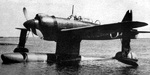 E15K Shiun aircraft at rest on water, circa 1940s