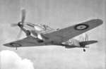 Fulmar Mk I carrier fighter in flight, 1941