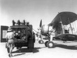 Gladiator aircraft being fueled, date unknown