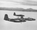 Three A-20B Havoc attack aircraft, probably of 47th Bomb Group, US 12th Air Force, over Tunisia, 27 Feb 1943