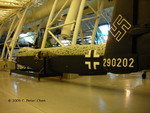 Fuselage of He 219 A Uhu night fighter on display at the Smithsonian Air and Space Museum Udvar-Hazy Center, Chantilly, Virginia, United States, 26 Apr 2009, photo 2 of 3