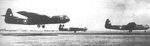 Three Horsa gliders landing, pre-May 1944
