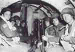 Troops of 325th Glider Infantry of US 82nd Airborne Division in a Horsa glider, training or preparing for Normandy, France invasion, England, United Kingdom, May-Jun 1944