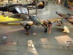J1N1-S Gekko and Ohka 22 aircraft on display at the Smithsonian Air and Space Museum Udvar-Hazy Center, Chantilly, Virginia, United States, 26 Apr 2009; P-61C Black Widow aircraft in background