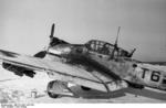 German Ju 87 Stuka dive bomber of Sturzkampfgeschwader 2 in Russia, early 1942