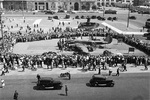 Captured German Ju 88 aircraft on display in Sverdlov Square, Moscow, Russia, 15 Aug 1941