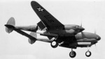 P-38 Lightning in flight, 1940-1942