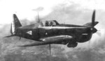 MS.406 fighter in flight, circa late 1930s or early 1940s