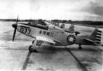 12 P-51D Mustang fighters of the Chinese Air Force, Taiwan, Republic of China, late 1953; these aircraft were purchased from the US with money donated by the citizens of Taiwan