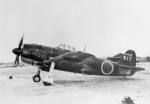 N1K Shiden aircraft at rest, late 1945
