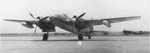 Yokosuka P1Y Ginga Navy Type 11 medium bomber, date and location unknown, photo 1 of 4; note fuel pods on wings