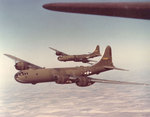 Olive-drab painted B-29 bombers, late 1943