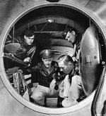 Interior of the rear pressurized cabin of a B-29 bomber, Jun 1944