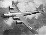 B-29 Superfortress bomber in flight, 1945-1946