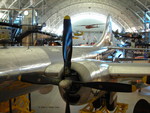 Port side inner engine of B-29 Superfortress bomber Enola Gay on display at the Smithsonian Air and Space Museum Udvar-Hazy Center, Chantilly, Virginia, United States, 26 Apr 2009, photo 2 of 2