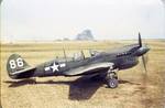 P-40N Warhawk fighter at rest, China, 1944-1945