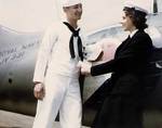 A British WREN and an US sailor removed the US markings off of a Wildcat destined to become a British Martlet V, Naval Air Station, Quonset, Rhode Island, Sep 1943