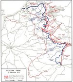 Map depicting the western front of the European War, 20 Dec 1944
