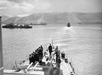 British destroyer Icarus, Russian tanker Azerbaijan, and other ships in Hvalfjörður, Iceland, May 1942