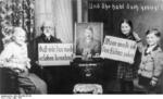 Austrian family showing support for the German annexation, Mar 1938