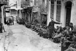 German prisoners under British guard, Crete, Greece, 6 Jun 1941