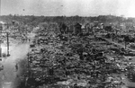 Tokyo, Japan in ruins after aerial bombing, circa 10 Mar 1945, photo 1 of 4