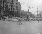 Destroyed buildings, Tokyo, Japan, Oct 1945