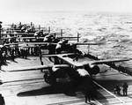 Hornet launching Doolittle raiders, 18 Apr 1942, photo 4 of 10
