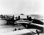 B-25 Mitchell bombers aboard USS Hornet, Apr 1942, photo 8 of 9