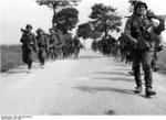 German troops marching in France, Jun 1940