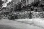 French soldiers setting barricades in Paris, France, May 1940, photo 2 of 2; still from Frank Capra