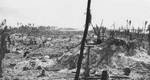 Destruction on Betio after battle, Tarawa Atoll, 24 Nov 1943