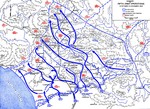 Map showing US 5th Army advances in Italy, 12 Oct-15 Nov 1943