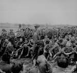 Pfc Mickey Rooney entertained fellow soldiers in the US 44th Division, Kist, Germany, 13 Apr 1945