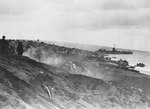 Beach scene on Iwo Jima about two or three days after the 19 Feb 1945 landings