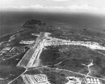 Aerial view looking southward over Iwo Jima
