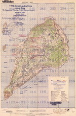 Contour map of Iwo Jima, showing Japanese defense installations as observed from ground study during the period of 19 Feb-19 Mar 1945, map 2 of 2