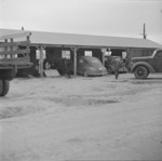 Motor and truck shop, Jerome War Relocation Center, Arkansas, United States, 16 Nov 1942