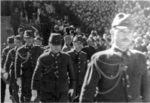 Japanese officers arriving at the Japanese surrender ceremony at the Forbidden City, Beiping, China, 10 Oct 1945, photo 5 of 5